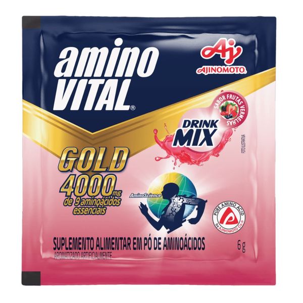 Amino Vital Gold 4000mg Ajinomoto Frutas Vermelhas 6g